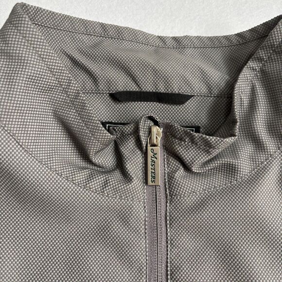 Masters Tournament Pullover 1/4 Zip Jacket Mens L Gray Golf Clubhouse Collection - Picture 4 of 11